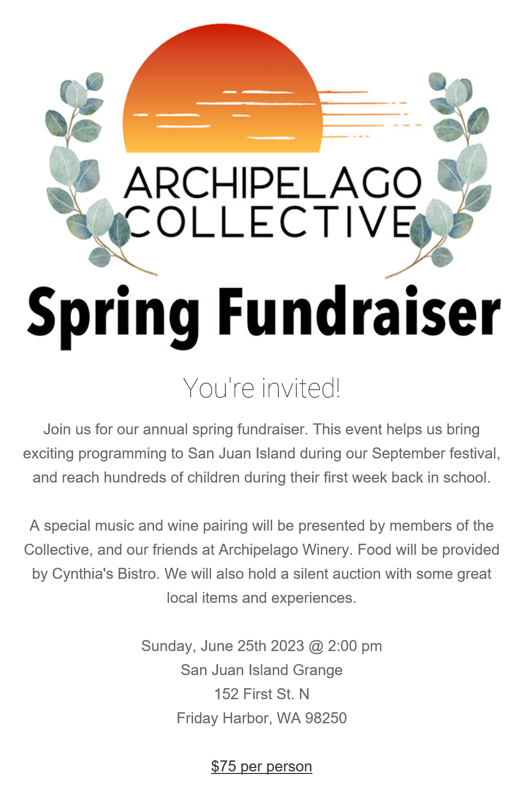 Archipelago Collective Spring Fundraiser